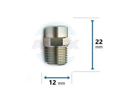 Duza INOX 25-0,45 mm, filet 1/4M