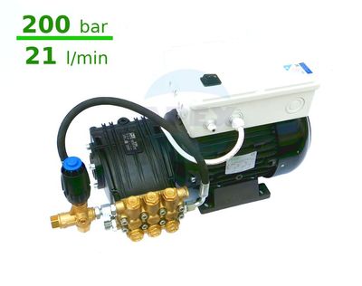 Grup Spalare UDOR 200 bar, BC 21/20 cu automatizare si regulator presiune - Presiune maxima: 200 bar, 21 l/min, 7.5KW