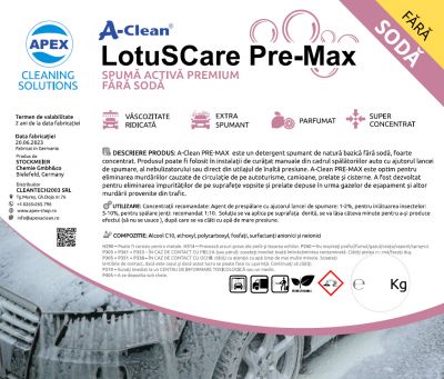 Spuma activa A-Clean Lotuscare Premax 5x29 kg