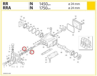 KIT AR42548, set inele presare superioare+inferioare seria RR