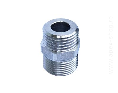 Niplu INOX M22X1,5 - 1/2M, 500 bar