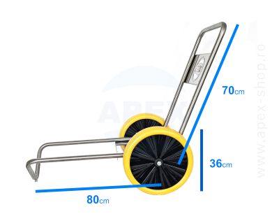 Carucior Aparat de Spalat cu Presiune Inox