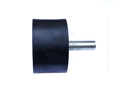 Tampon cauciuc antivibratie Tip D, 50/30 cu surub M10x28mm