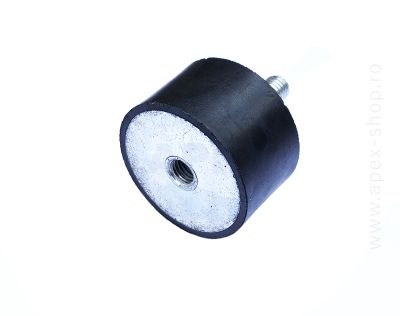 Tampon cauciuc antivibratie Tip D, 50/30 cu surub M10x28mm