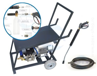 Grup spălătorii și dezinfecție, cuplaj elastic, kit spălare - spumare completă Mazzoni MMD15250R cu Total Stop