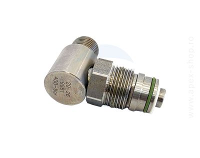 Cupla rotativa tambur furtun presiune INOX AISI 303, 400 bar