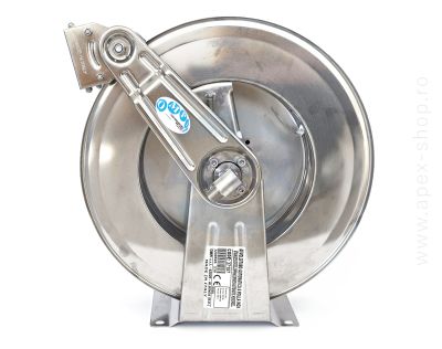 Tambur automat furtun presiune cu brat reglabil, INOX AISI 304, 20m