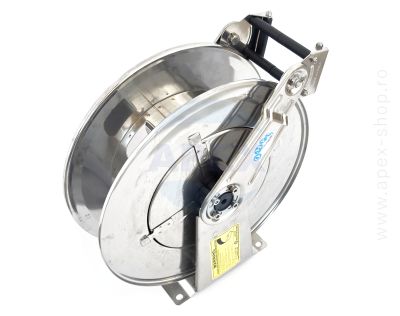 Tambur automat furtun presiune cu brat reglabil, INOX AISI 304, 20m