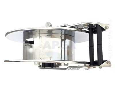 Tambur automat furtun presiune cu brat reglabil, INOX AISI 304, 20m