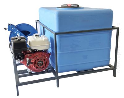 VanWash 500L - motopompă spălare 250 bar Udor BL 4.0/36 W cu motor Honda GX270, tambur automat, kit de spălare, rezervor de apă 500L