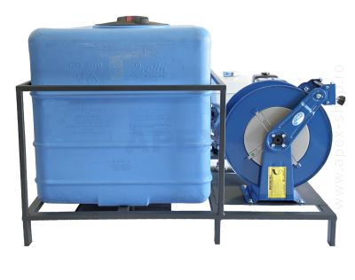 VanWash 500L - motopompă spălare 250 bar Udor BL 4.0/36 W cu motor Honda GX270, tambur automat, kit de spălare, rezervor de apă 500L
