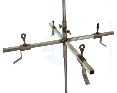 Suport universal din inox, reglabil pentru spălarea cisternelor, max 250 bar