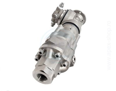 Kit dispozitiv rotativ pentru curatat cisterne A80R cu suport universal din inox, reglabil pentru spălarea cisternelor