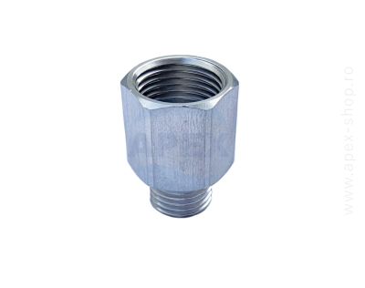Niplu Inox 400 bar,  1/4 M - 3/8 F