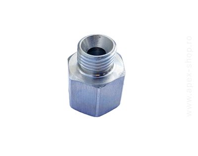Niplu Inox 400 bar,  1/4 M - 3/8 F